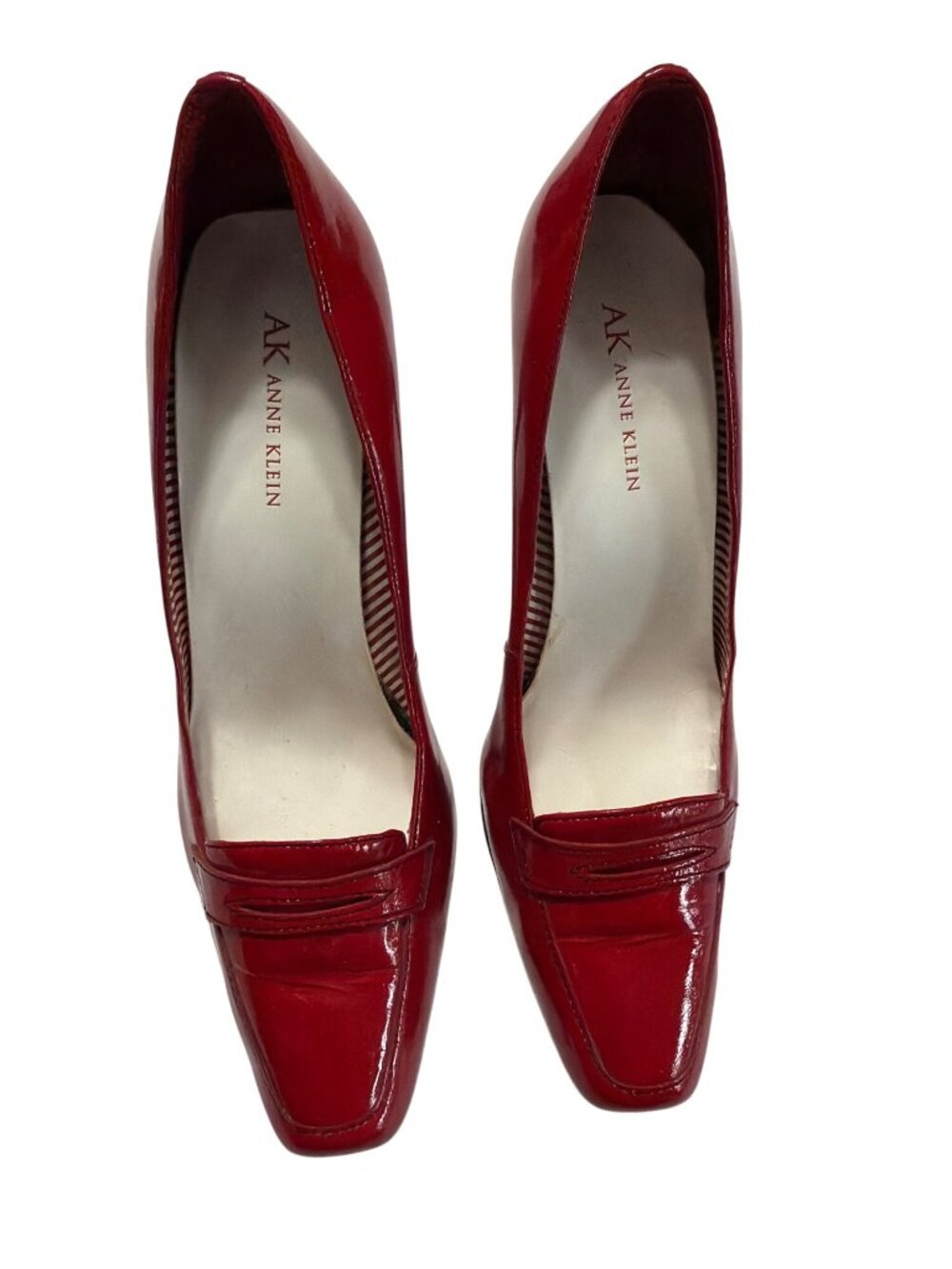 Anne Klein Red Patent Glossy Heels - Picture 3 of 9